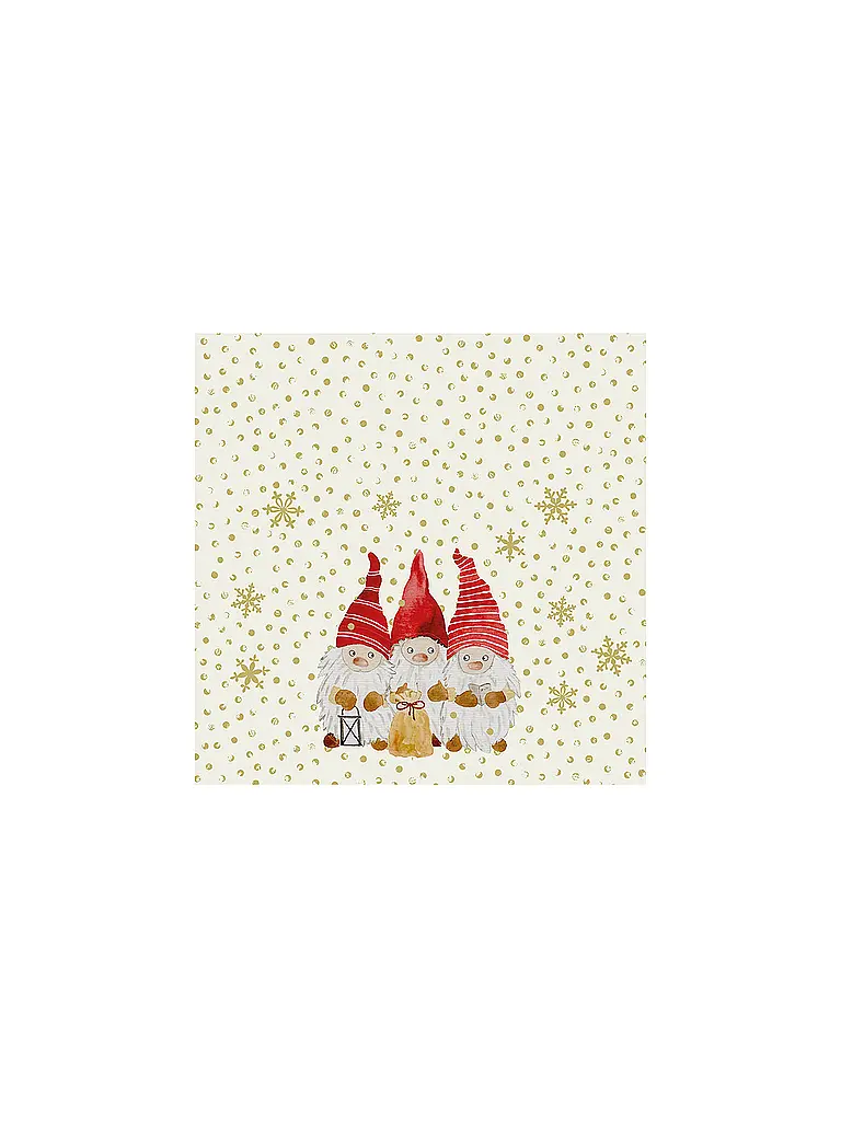 PAPER-PRODUCTS | Weihnachts-Servietten 33x33cm  | Crème