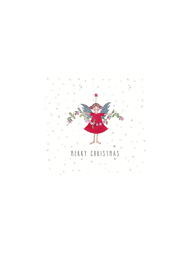 PAPER-PRODUCTS | Weihnachts-Servietten 33x33cm  | Blanc
