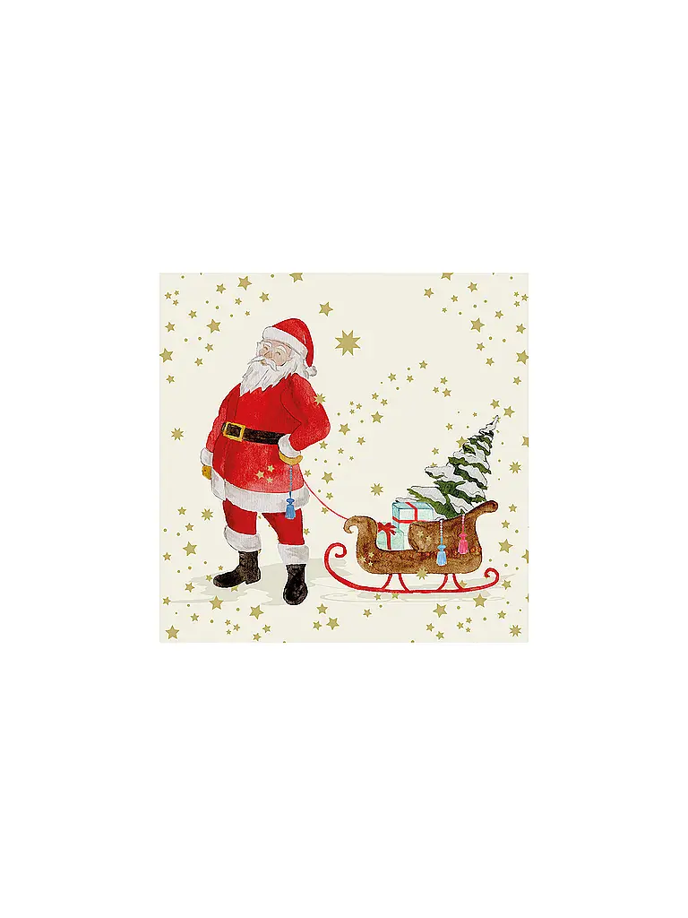 PAPER-PRODUCTS | Weihnachts-Servietten 33x33cm  | Crème