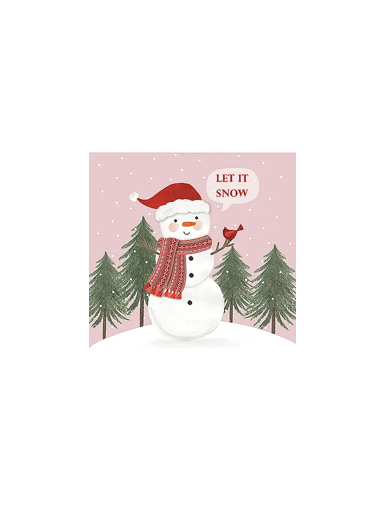 PAPER-PRODUCTS | Weihnachts-Servietten 33x33cm  | Rose