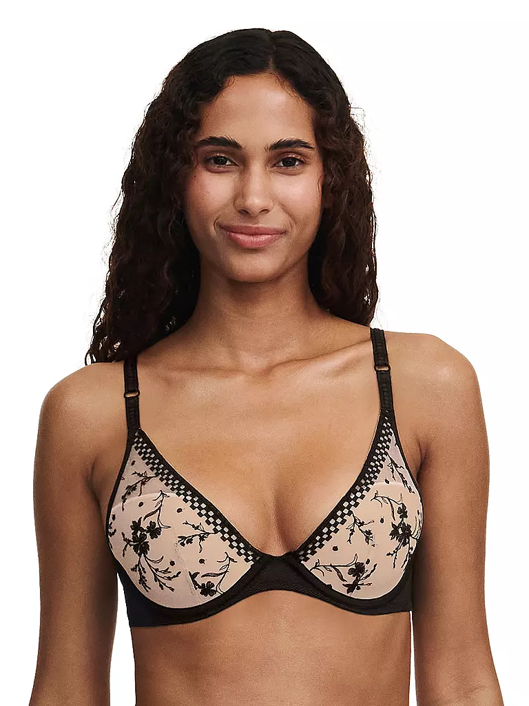 PASSIONATA | BH mit Bügel SUZY beige dore schwarz  | Noir