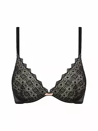 PASSIONATA | Dekollete-BH ungefüttert (Mit Bügel) "Georgia" black | Noir