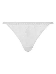 PASSIONATA | String SUZY beige dore schwarz  | Blanc