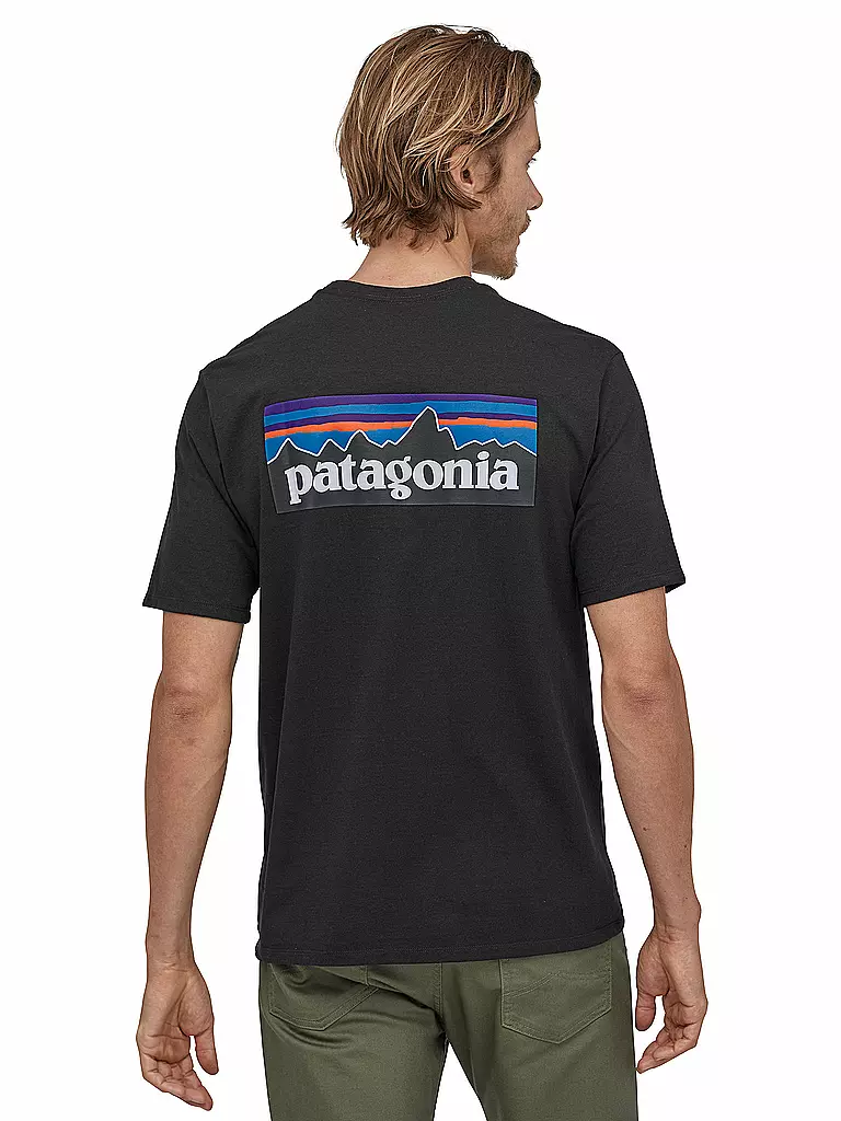 PATAGONIA | T-Shirt M'S P-6 LOGO RESPONSIBILI-TEE | Noir