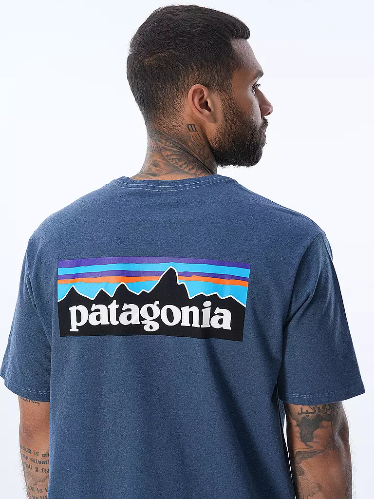 PATAGONIA | T-Shirt M'S P-6 LOGO RESPONSIBILI-TEE | Bleu