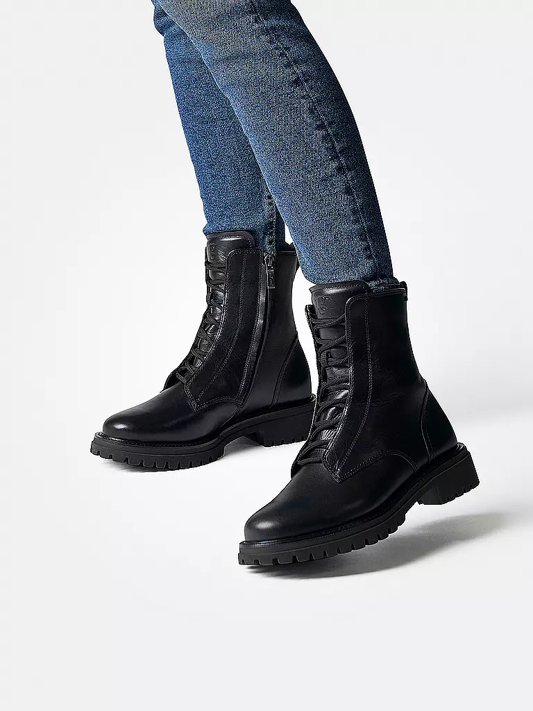 PAUL GREEN | Schnürboots  | Noir