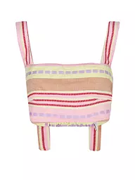 PEARL & CAVIAR | Top court ajusté ZAKAR | Rose vif