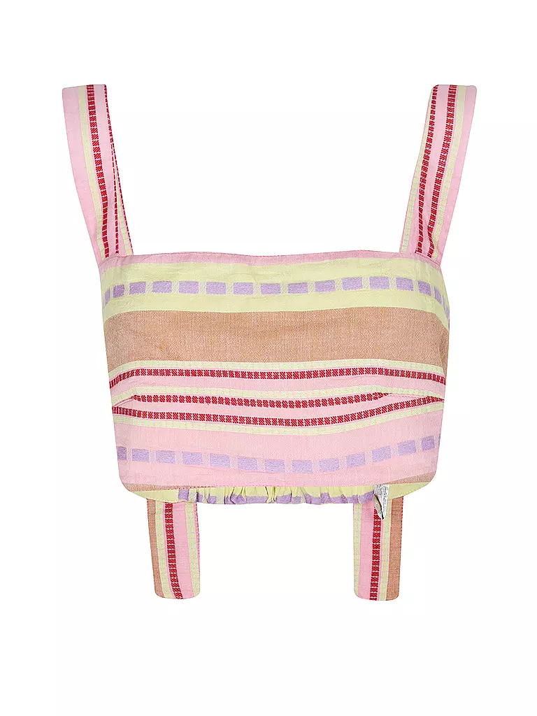 PEARL & CAVIAR | Top court ajusté ZAKAR | pink