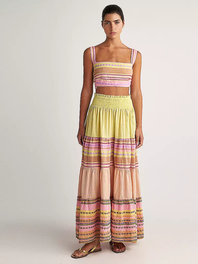 PEARL & CAVIAR | Top court ajusté ZAKAR | pink