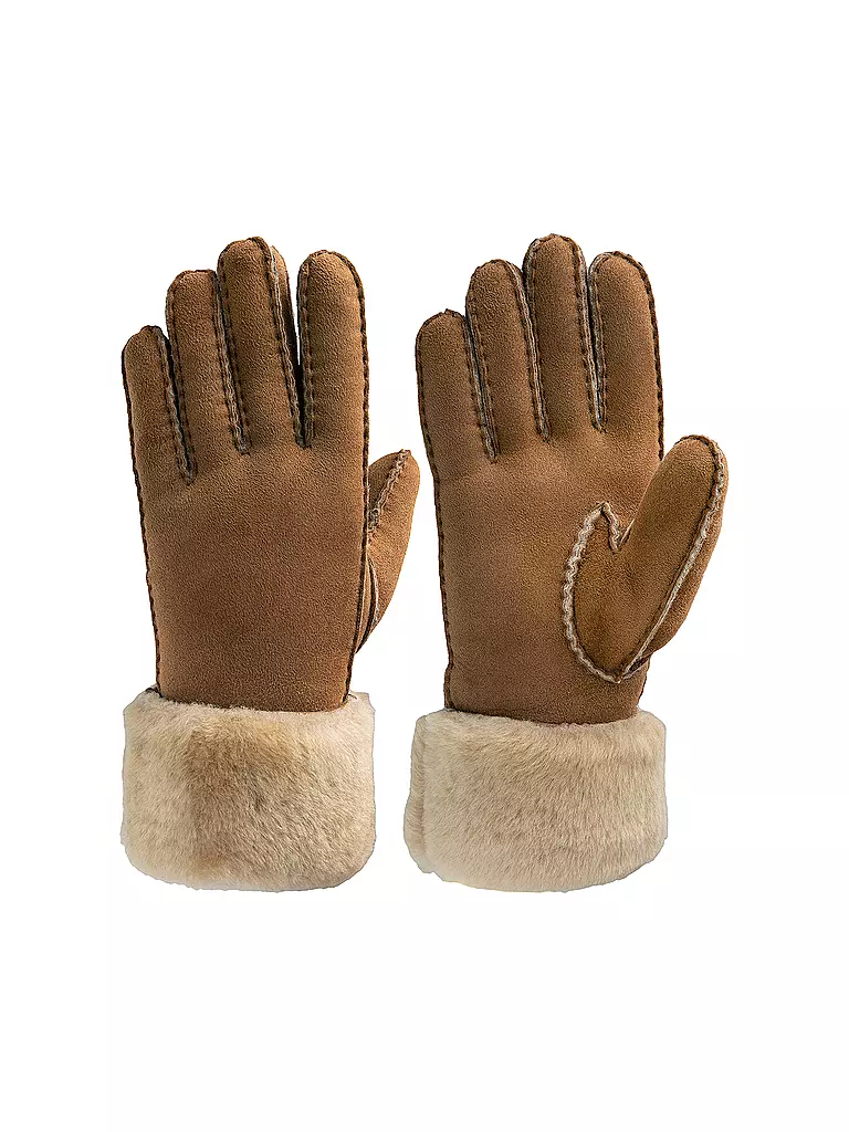 PEARLWOOD | Gants en cuir EMMA | camel