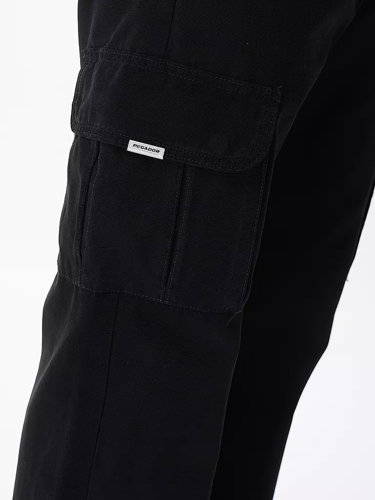 PEGADOR | Cargohose NEIVA Straight Fit | schwarz