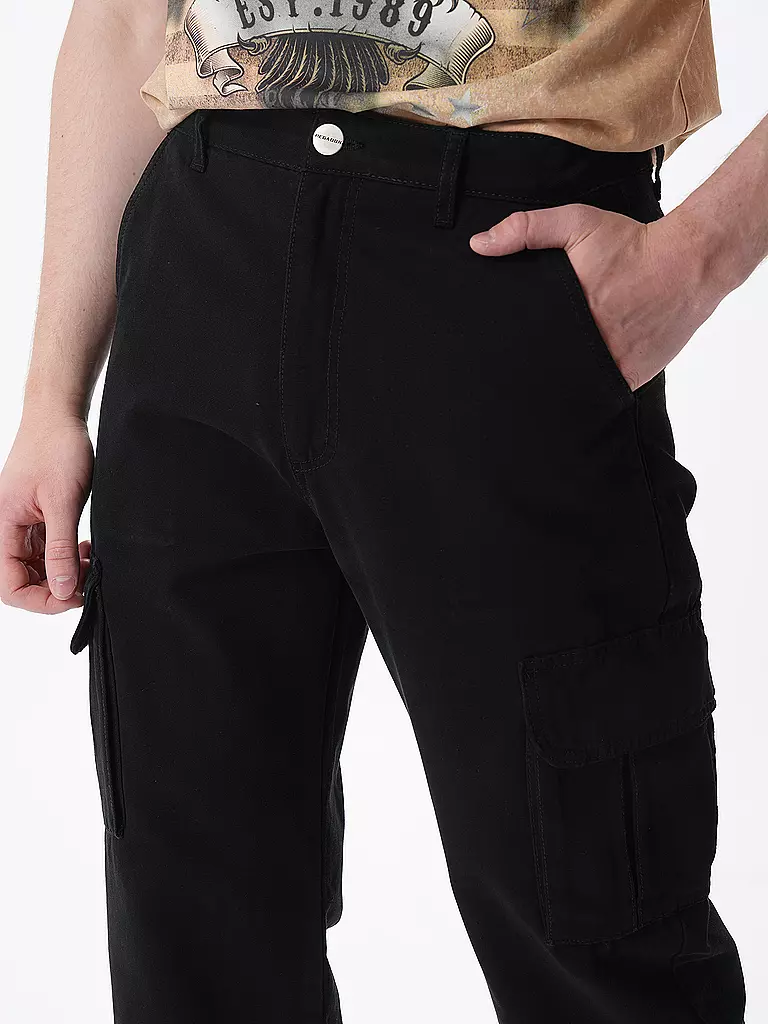 PEGADOR | Cargohose NEIVA Straight Fit | schwarz