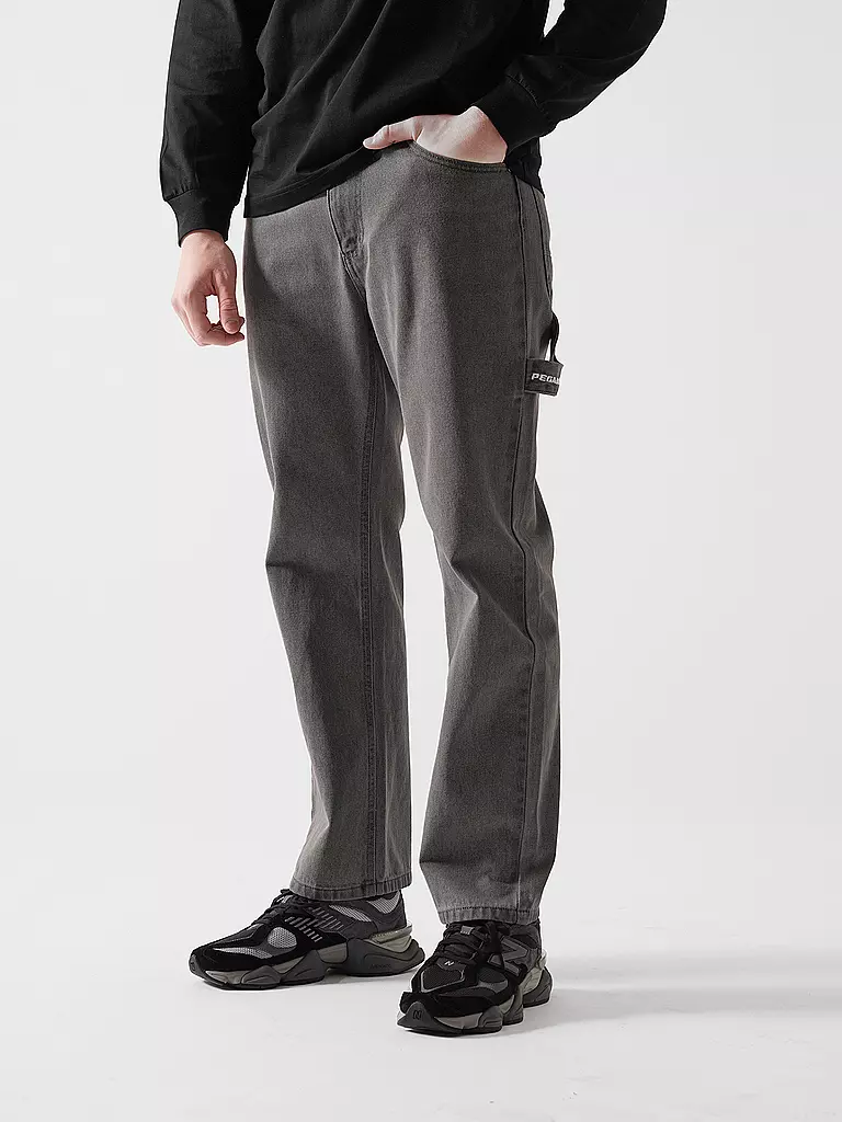 PEGADOR | Jeans Baggy Fit DAULE | grau