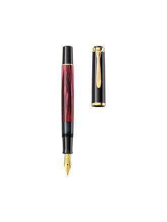 PELIKAN | Stylo-plume M200 Rouge Marbré Fin avec Étui