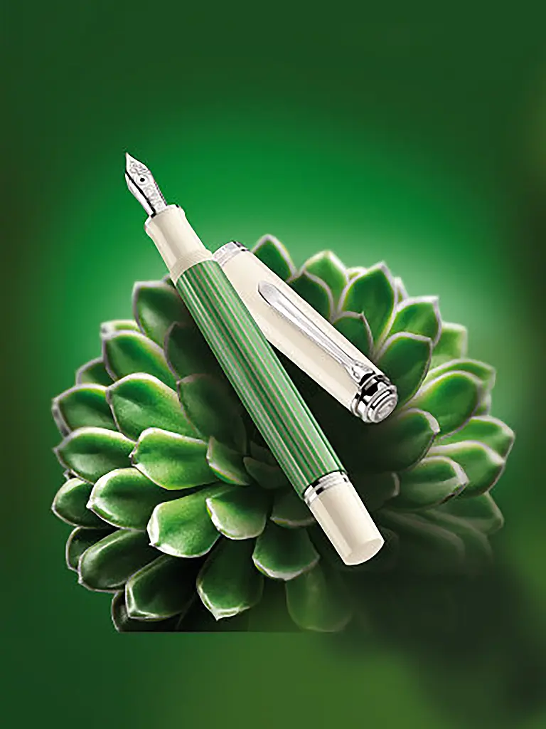 PELIKAN | Stylo plume Souverän® M605 Medium Vert-Blanc | 