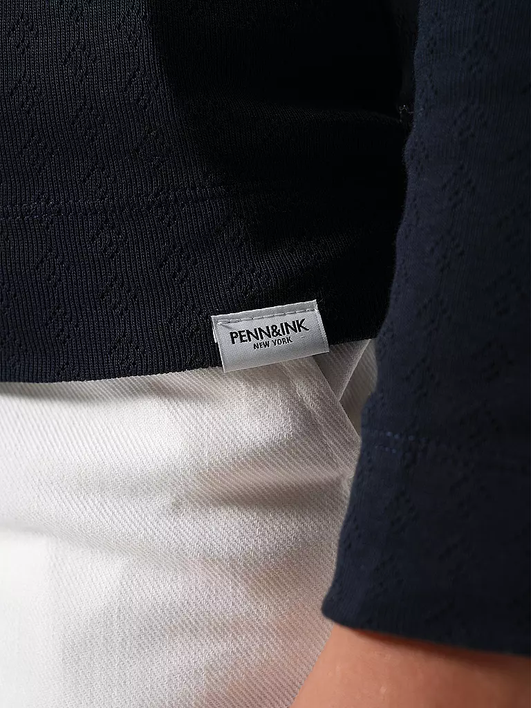 PENN&INK | Langarmshirt | Bleu foncé
