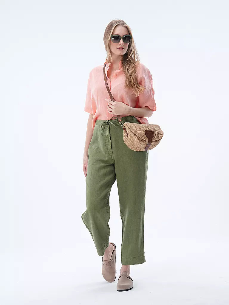 PENN&INK | Leinenhose  | Olive