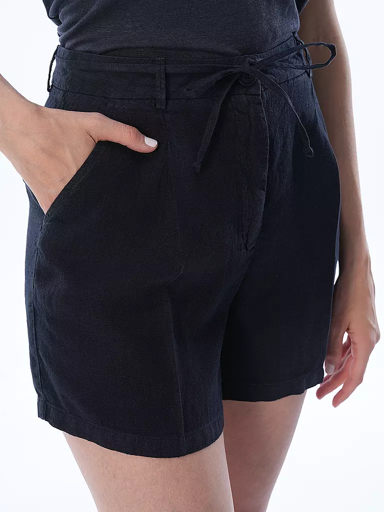 PENN&INK | Leinenshorts  | Bleu foncé