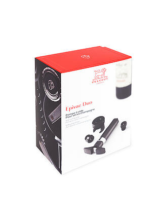 PEUGEOT | Pompe à vide pour vin et champagne Epivac Duo 15cm Noir