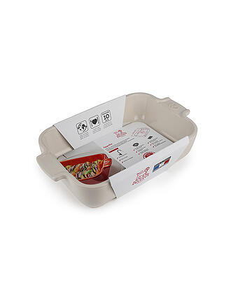 PEUGEOT | Plat à gratin en céramique Appolia rectangulaire Écru 18x12cm