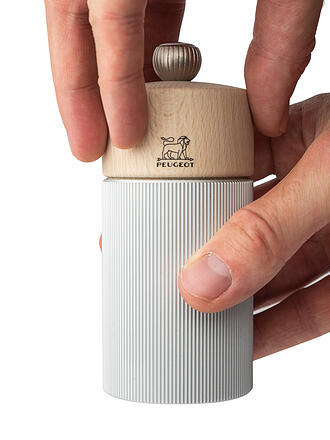 PEUGEOT | Moulin à sel manuel Line 12cm Alu/Hêtre