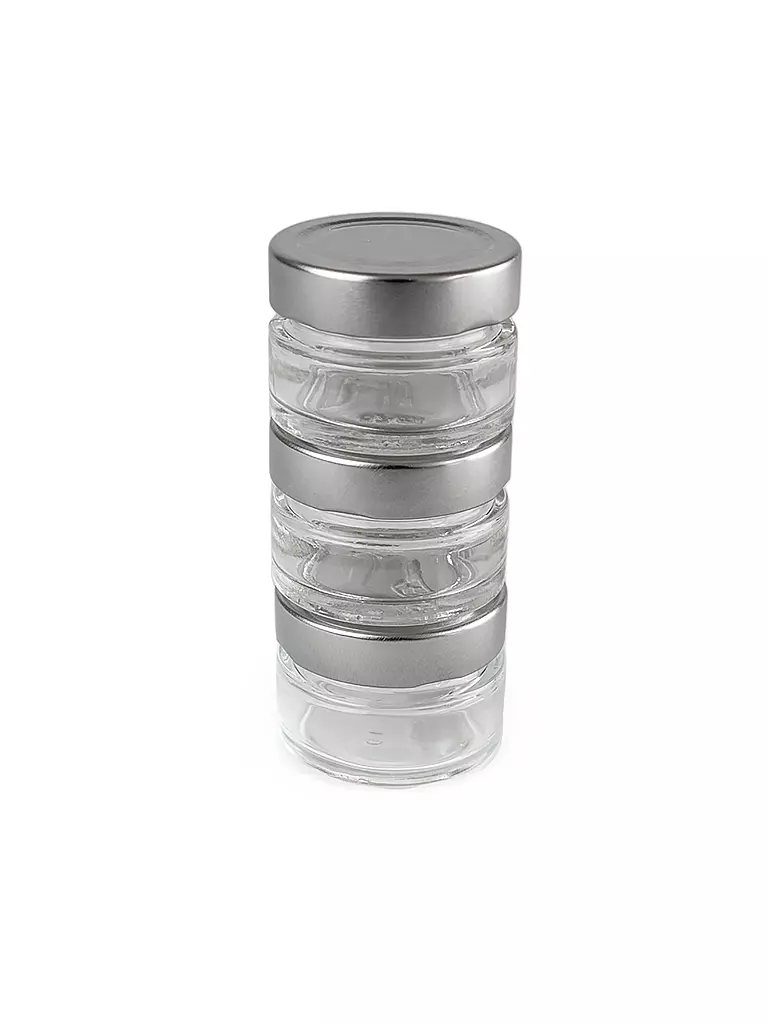 PEUGEOT | Bocaux de stockage pour moulin Maestro, 3 pièces en verre | Transparent