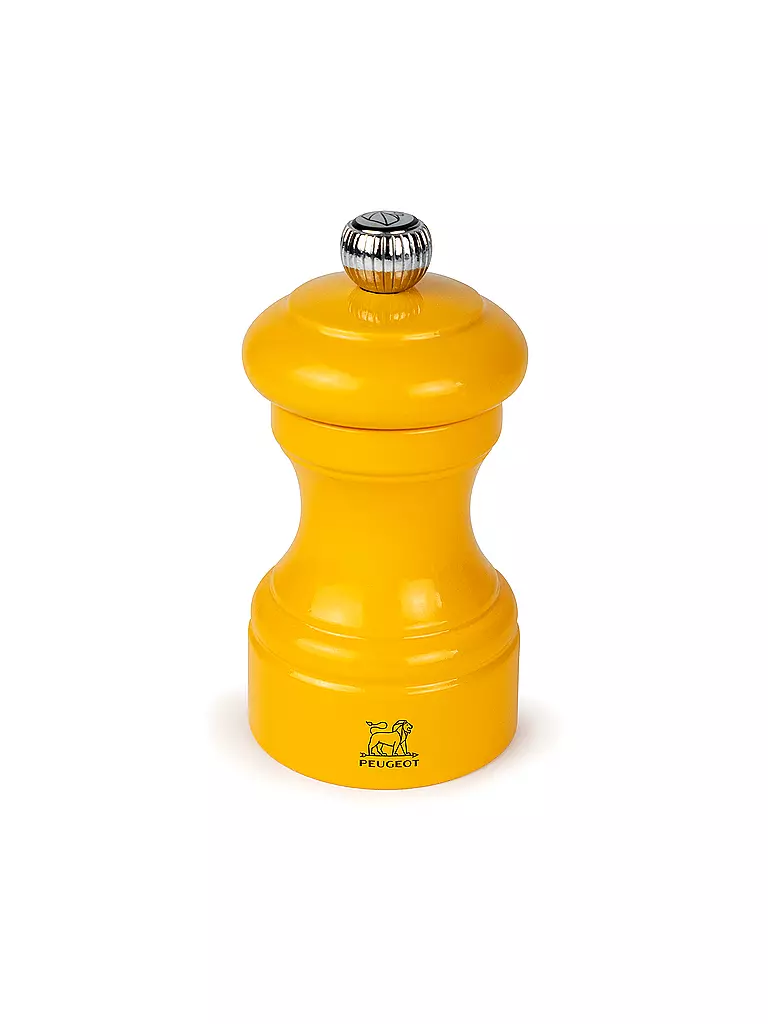 PEUGEOT | Moulin à poivre BISTRORAMA 10cm Bois de hêtre / Safran | Jaune