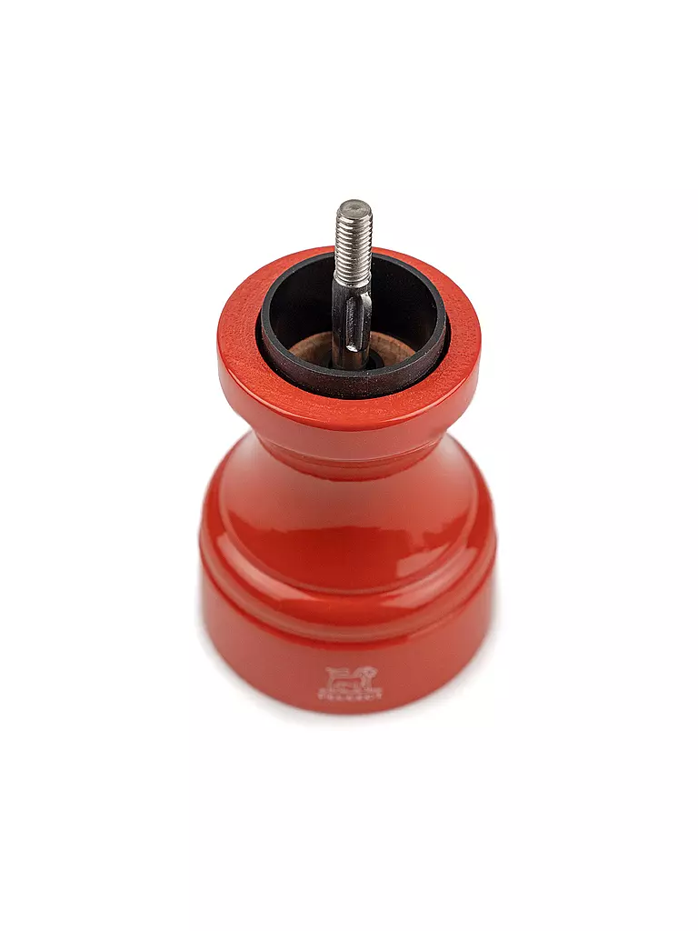 PEUGEOT | Moulin à poivre BISTRORAMA 10cm Bois de hêtre/Terracotta | Orange