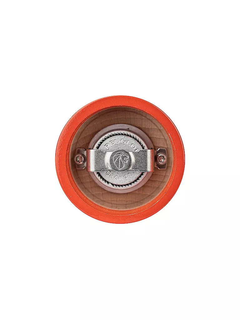 PEUGEOT | Moulin à poivre BISTRORAMA 10cm Bois de hêtre/Terracotta | Orange