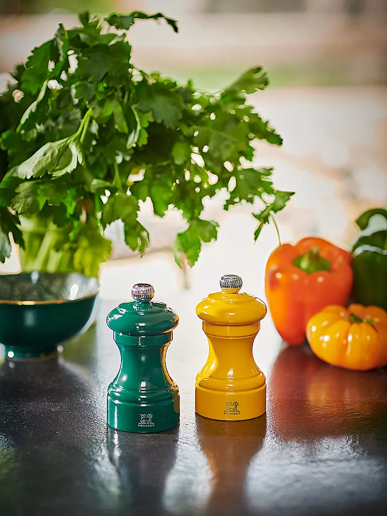 PEUGEOT | Moulin à poivre BISTRORAMA 10cm Buche/Vert forêt | Vert foncé