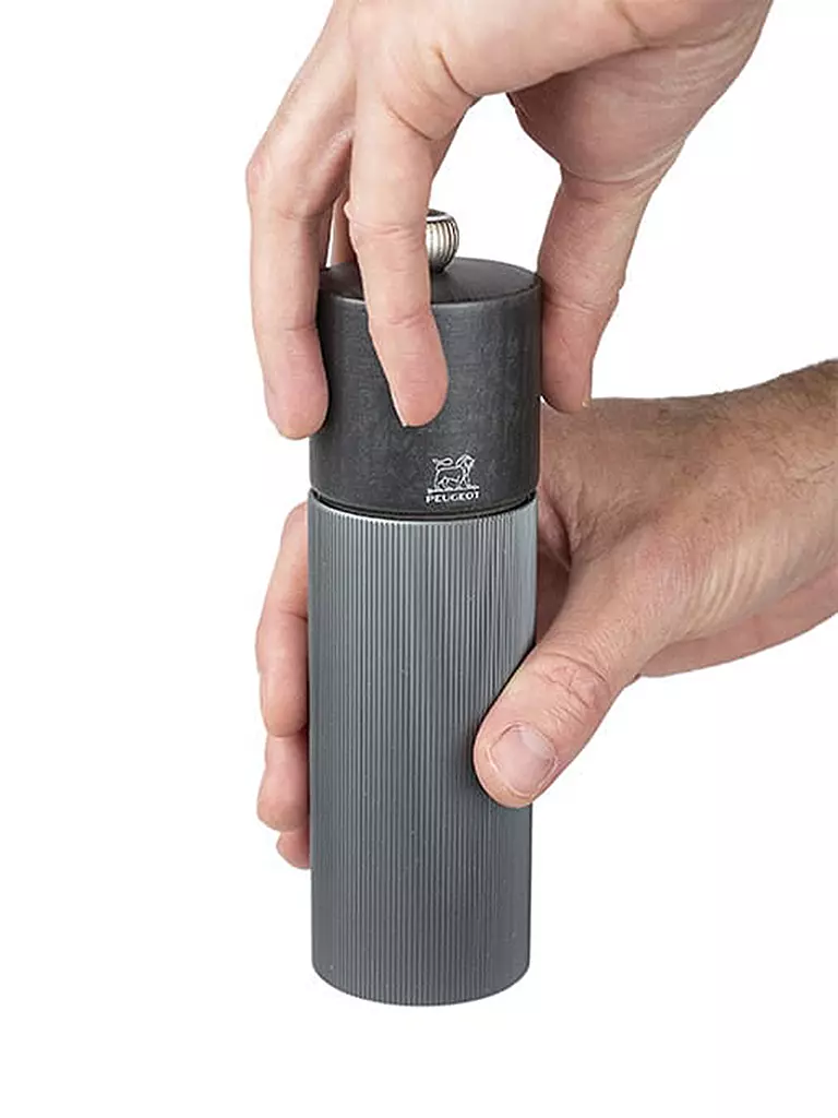 PEUGEOT | Moulin à sel 18cm LINE Alu / Gris Carbone |