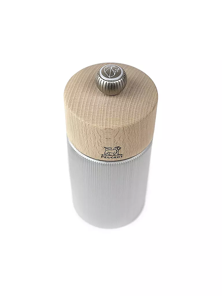 PEUGEOT | Moulin à sel 18cm LINE Alu / Hêtre - Naturel | Beige