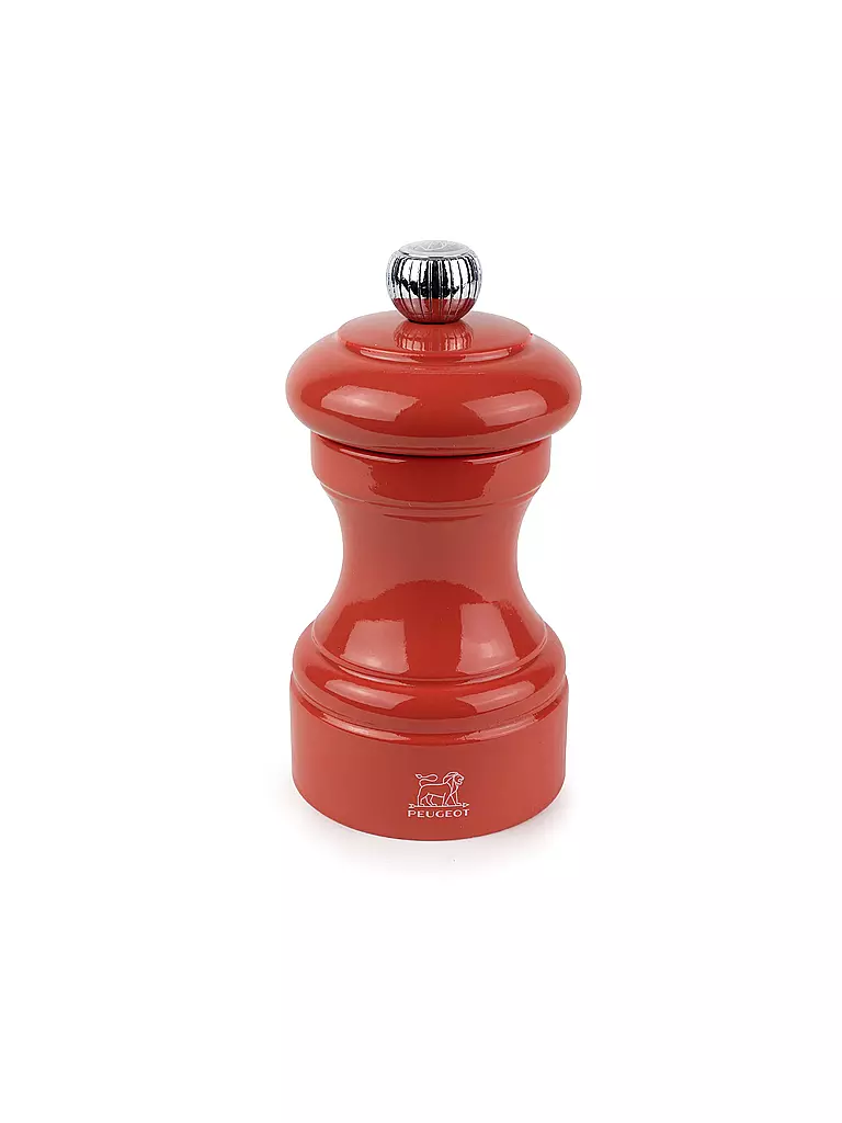 PEUGEOT | Moulin à sel BISTRORAMA 10cm hêtre/terre cuite | Orange
