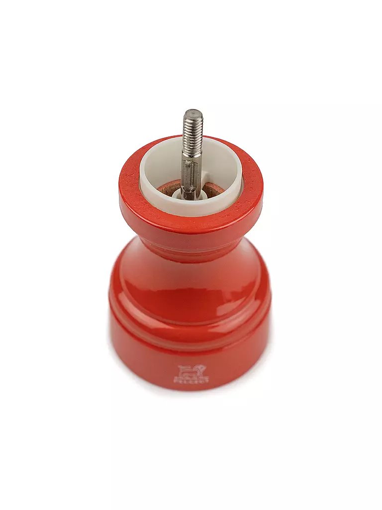 PEUGEOT | Moulin à sel BISTRORAMA 10cm hêtre/terre cuite | Orange