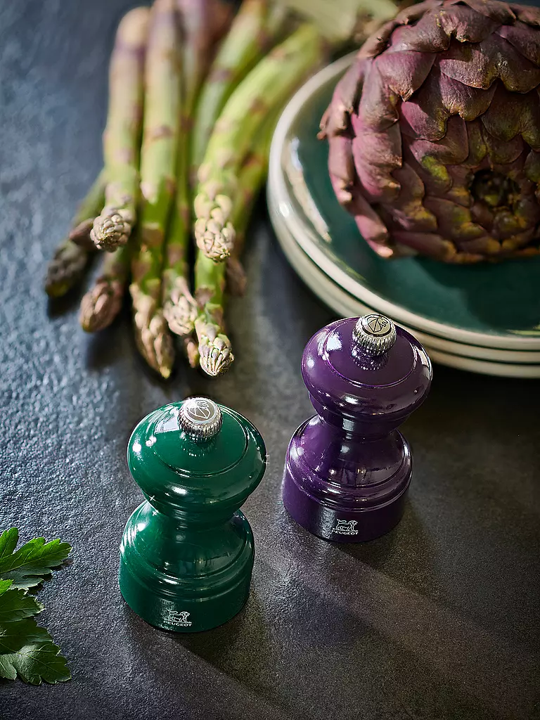 PEUGEOT | Moulin à sel BISTRORAMA 10cm hêtre/vert forêt | Vert foncé