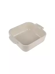 PEUGEOT | Plat à gratin carré en céramique Appolia écru 13x13cm | Blanc