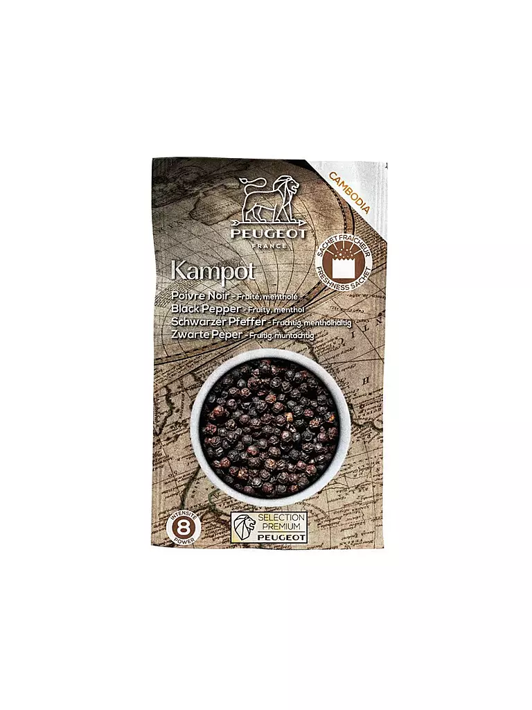 PEUGEOT | Poivre noir KAMPOT 2x20g Kamodscha | schwarz