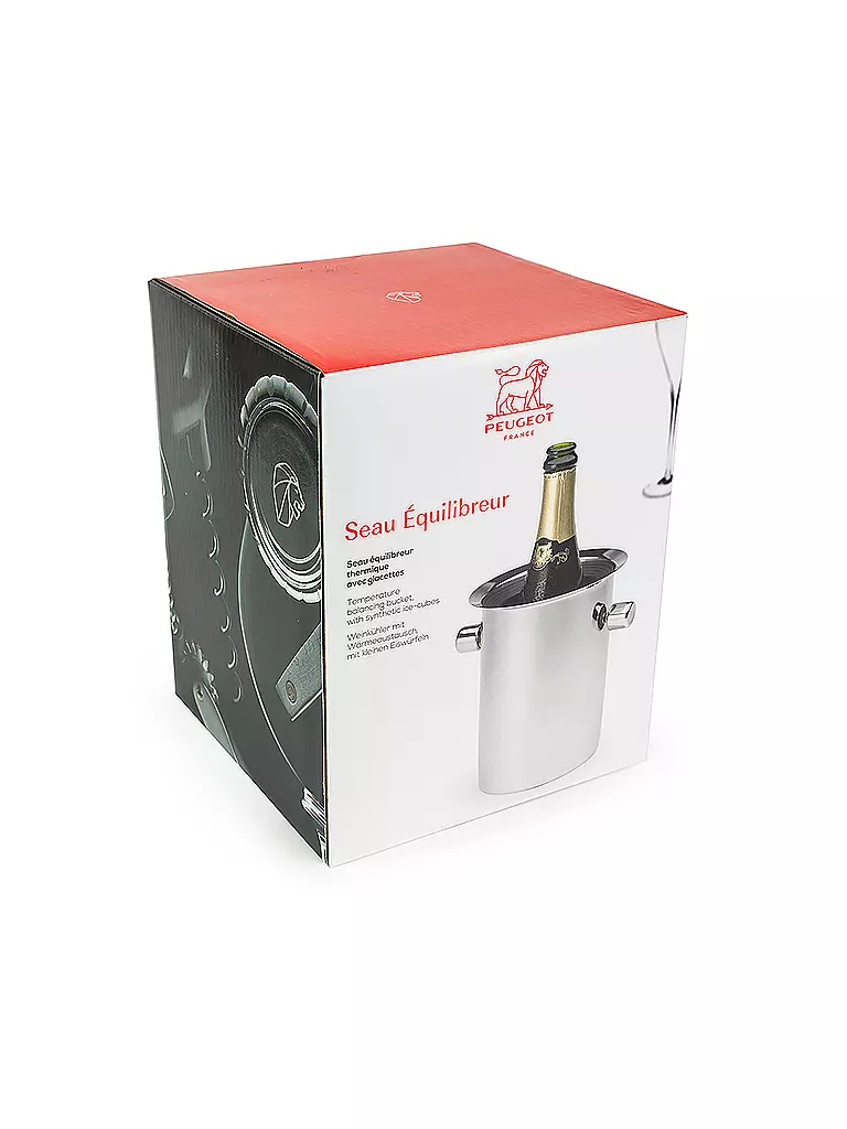 PEUGEOT | Seau à champagne avec accumulateur de froid 19cm en acier inoxydable | silber