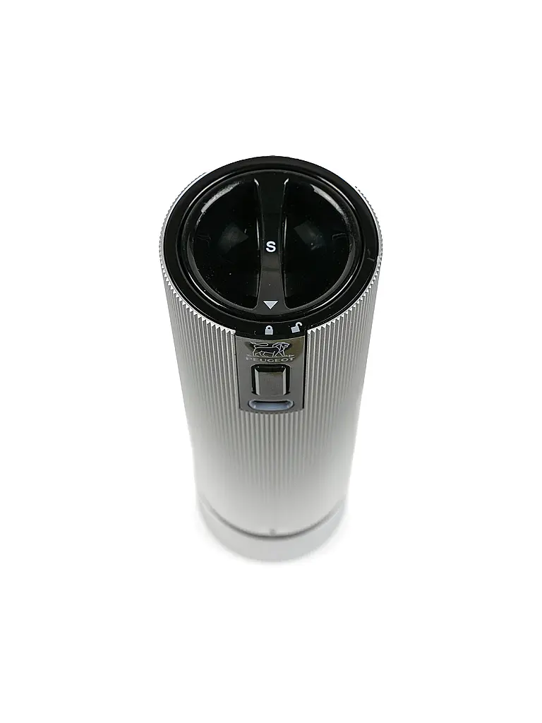 PEUGEOT | Set de moulins à sel et à poivre électriques rechargeables 15cm ELECTRIC-DUO LINE Carbon Alu | grau