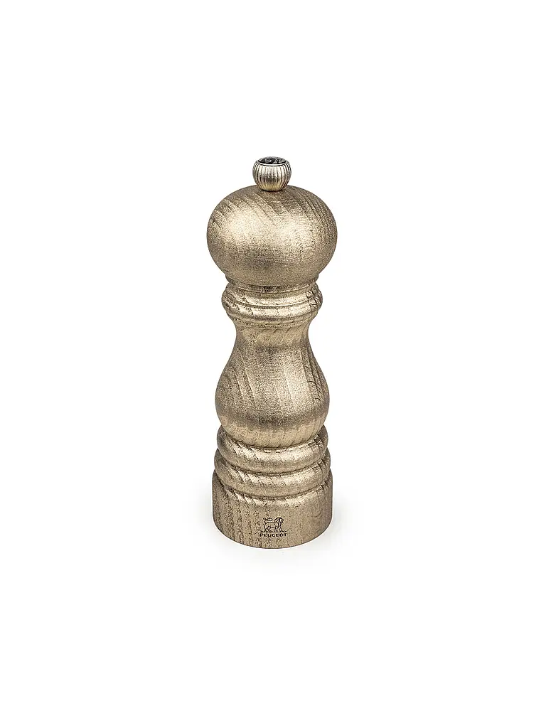 PEUGEOT | Set de moulins à sel et poivre GOLDEN PARIS 18cm en bois de hêtre doré | gold