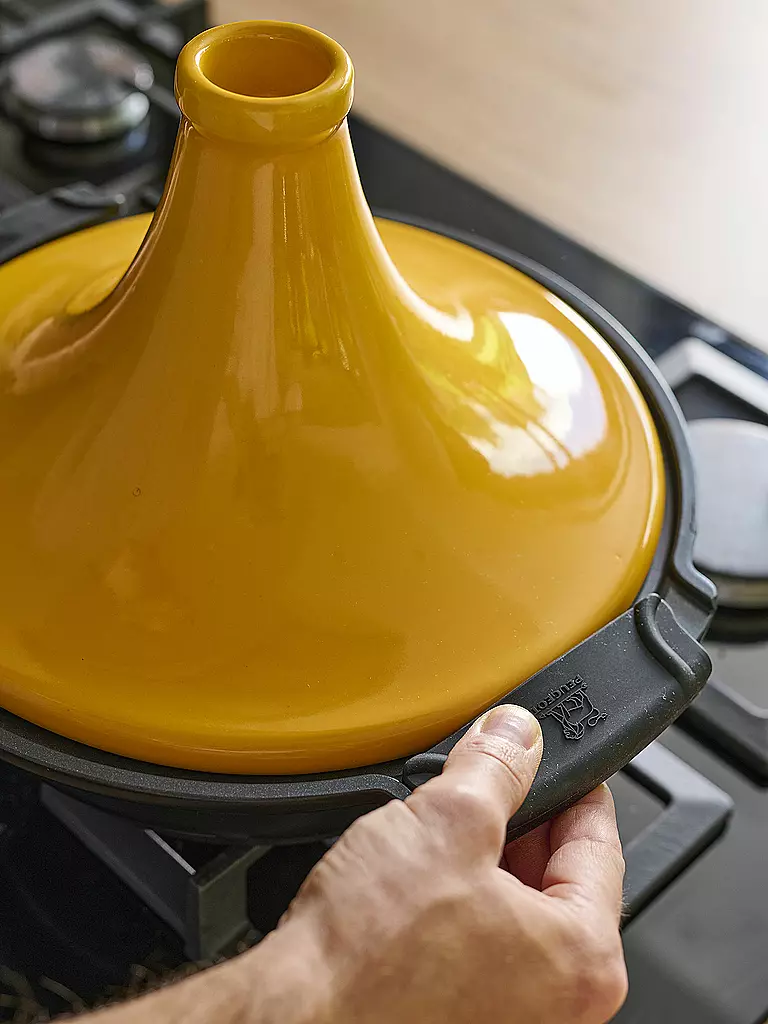 PEUGEOT | Tajine 6-8 personnes ATLAS Jaune Safran/Antiadhésif | 