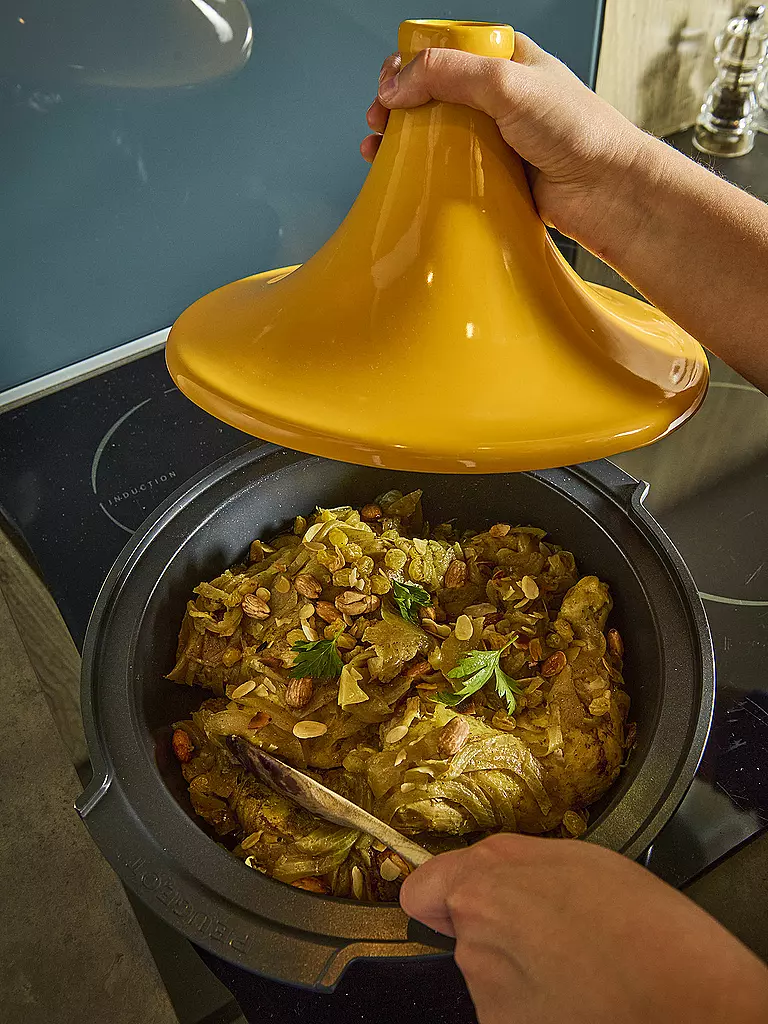 PEUGEOT | Tajine 6-8 personnes ATLAS Jaune Safran/Antiadhésif | 