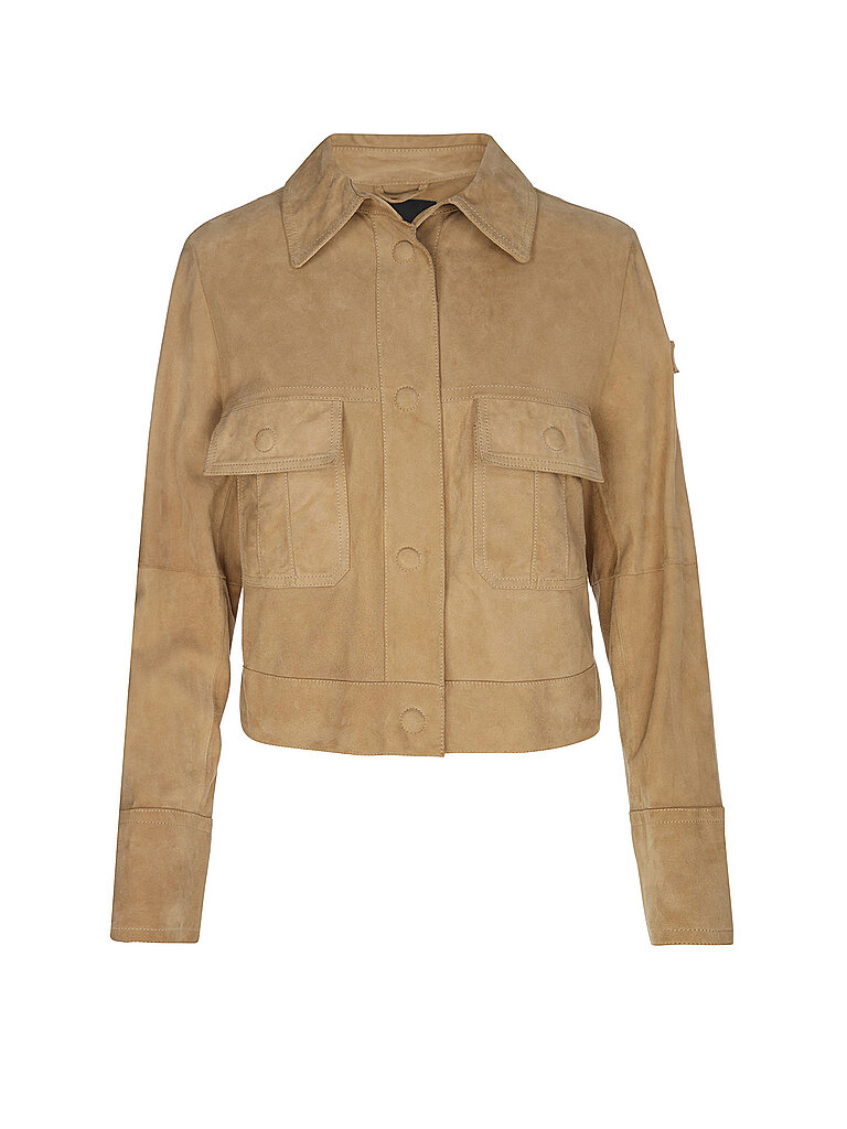 Veste en cuir ERA beige 36