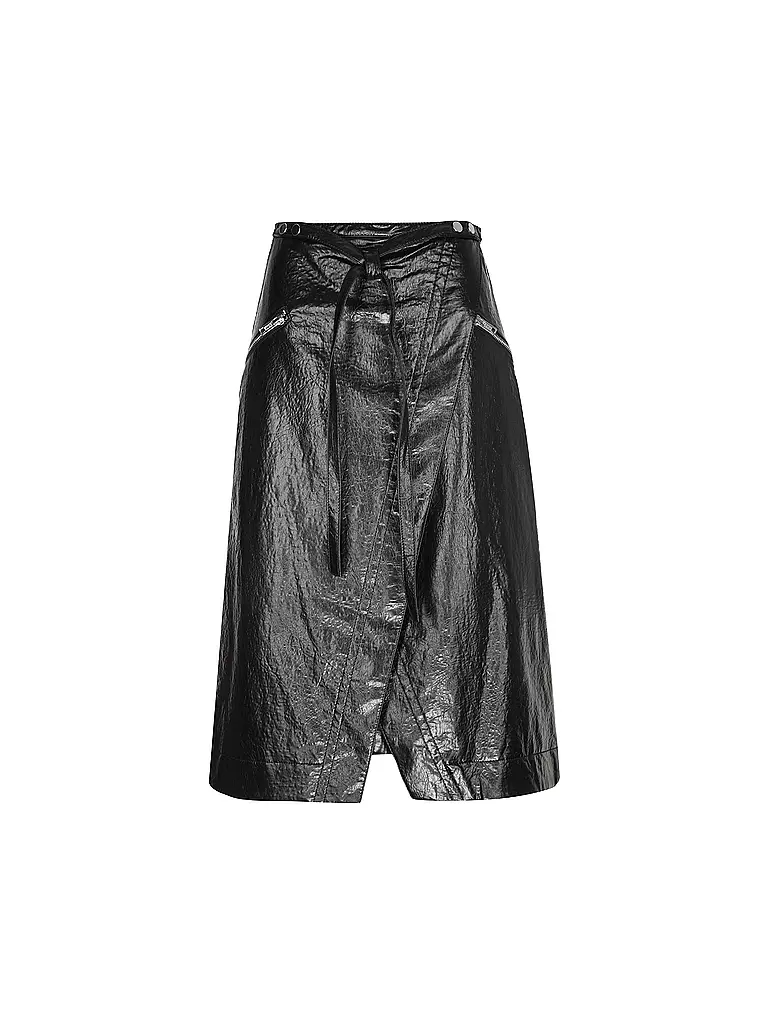 PHILLIP LIM | Midi-jupe aspect cuir | Noir