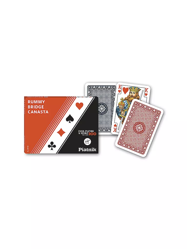 PIATNIK | Bridge Rommy standard | schwarz