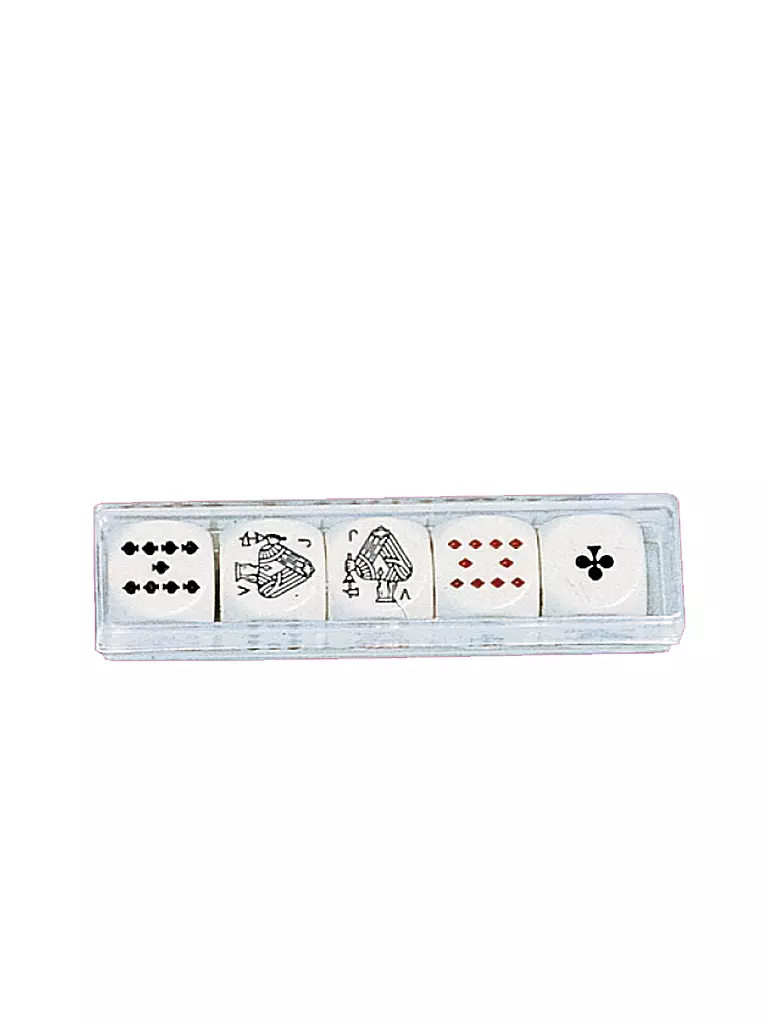 PIATNIK | Dés à poker 5 pièces | weiss