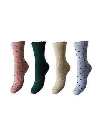 PIECES | Chaussettes lot de 4 botanical garden