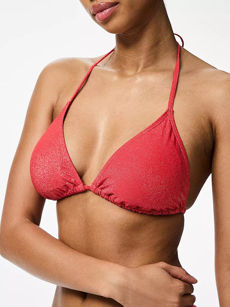 PIECES | Bikini Oberteil PCLAOMI | rot