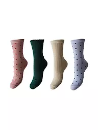 PIECES | Chaussettes lot de 4 botanical garden | Multicolore