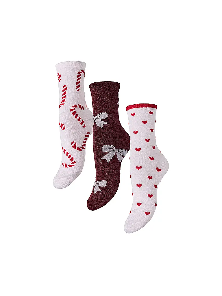 PIECES | Chaussettes PCJINGLE XMAS, lot de 3 | Multicolore